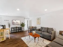 Charming basement w/ firepit and above ground pool