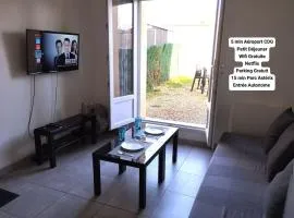 Appartement 2, Jardin, collation, 5 min de l'aéroport CDG