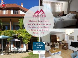 La VDCA: Maison familiale de caractère 12 pers, hotel v destinácii Menthon-Saint-Bernard