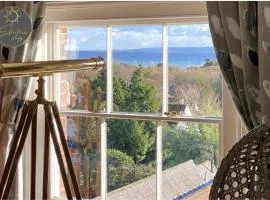 Leeward House -Stunning Sea Views across the Solent, Parking, Luxury, High Street Location