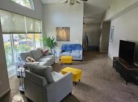 Fully furnished home with lots of natural lighting and personal office space