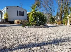 Mobil home, jacuzzi, vélos, barbecue et mer et plage à 300m