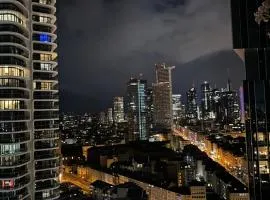 Skyline Blick Frankfurt - Nahe Messe