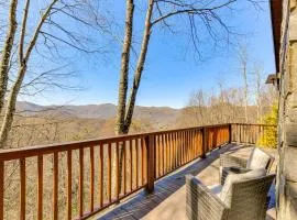 Spacious Maggie Valley Cabin with Waterfall On-Site!