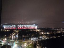 Apartament XIII piętro STADION NARODOWY, хотел в Варашава