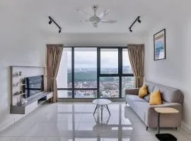 Mosaic 1BR, WIFI, walking distance to Mid Valley JB , 4-5pax