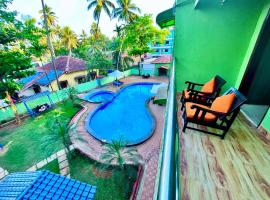 Hotel The Golden Shivam Resort - Big Swimming Pool Resort In Goa M70565-84665、Goaの4つ星ホテル