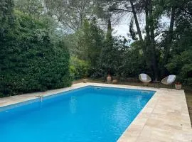 Provençal villa with swimming pool and shaded park