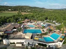 Mobil home climatisé 6pers. 3CH camping domaine de chaussy 5* Ardèche