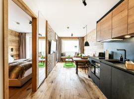 Allgäu Luxury Apartment Berglöwe mit Sauna, apartmen di Oberstaufen