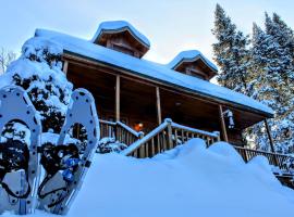 Chalet des Sources SPA Gazebo panoramique, κατάλυμα με κουζίνα σε Saint-Faustin