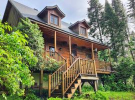 Chalet des Sources SPA Gazebo panoramique, hotel pet friendly a Saint-Faustin