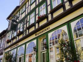 Hotel garni zur Post, hotelli kohteessa Wernigerode alueella Old Town