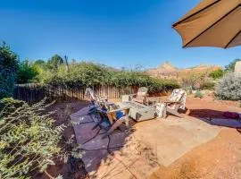 Central Sedona Home with Red Rock Mtn View, Fire Pit