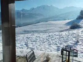 Rez de chaussée très calme vue Mont-Blanc