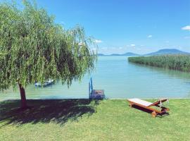 BALATON A KERTBEN - BALATON IN THE GARDEN - Beachfront houses with beautiful view, private beach, villa i Balatonfenyves