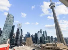 2bedroom CN TOWER and WATER VIEWS - Free Parking - rooftop pool