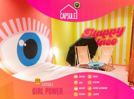 Capsule Girl Power SPA - balneo - Sauna - Karaoké - Billard - 2 chambres, спа хотел в Шарлероа