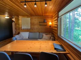 Logcabin, sauna, fireplace, view, kitchen, chalet i Ylläsjärvi