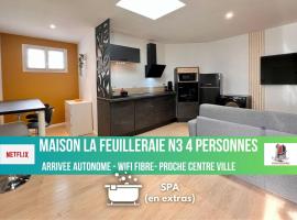 MAISON LA FEUILLERAIE N3-standingmaison-Wifi-proche centre ville-PROPERTY RENTAL NM، فندق في فونتيناي لو كومت