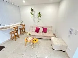 Apartaestudio en Avenida con piscina, terraza,bbq