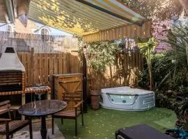 Unique Tiny Smart Home with Private Garden, Jacuzzi, PS5, Cinema Projector