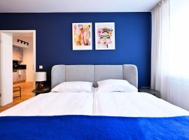 Rosengarten Apartments, Fürth-Citylage optimal für Familien und Geschäftsreisende 10 Minuten nach Nürnberg, Messe, Airport und U-Bahn, Hotel in Fürth