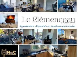 Le Clemenceau appart-Calais Nord-balcon-plage