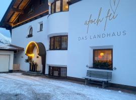 Quality Hosts Arlberg - AFOCH FEI - das Landhaus, bed & breakfast a Sankt Anton am Arlberg