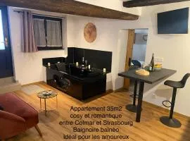 Au Refuge des amoureux avec baignoire Balnéo 2 personnes