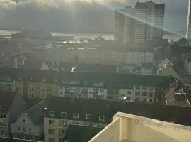 Penthouse Atmosphäre mit Meerblick FeWo am Deich 11