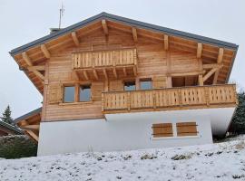 Chalet individuel avec Wi-Fi, parking privé et animaux acceptés - FR-1-671-58, Hotel in Les Gets