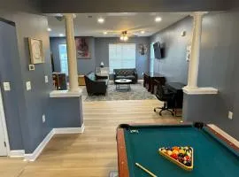 Entire NW Stadium home with pool table and parking