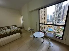 Spacious Master bedroom with easy access to the tram and beach, located near JBR Walk