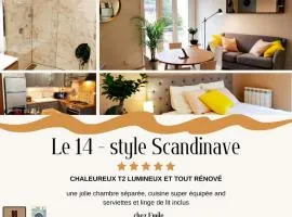 Chez Emile - Le 14 - Style Scandinave with Netflix and Parking