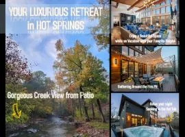 Luxurious Retreat! Private Creek View, Hot-tub, Pool