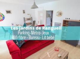 Les jardins de Rangueil, Parking, Métro, Piscine, hotel s bazenima u Toulouseu