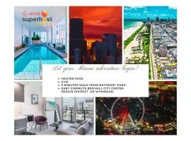 Sky-high1 BR Downtown Miami's heart - Pool & Gym