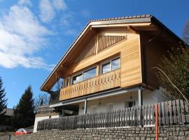 Crésuz में Chalet moderne avec panorama unique en Gruyère, cabin