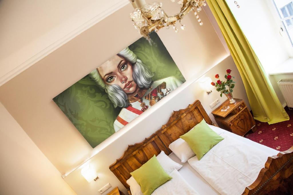 Vuode tai vuoteita majoituspaikassa Urban Stay Salzburg City