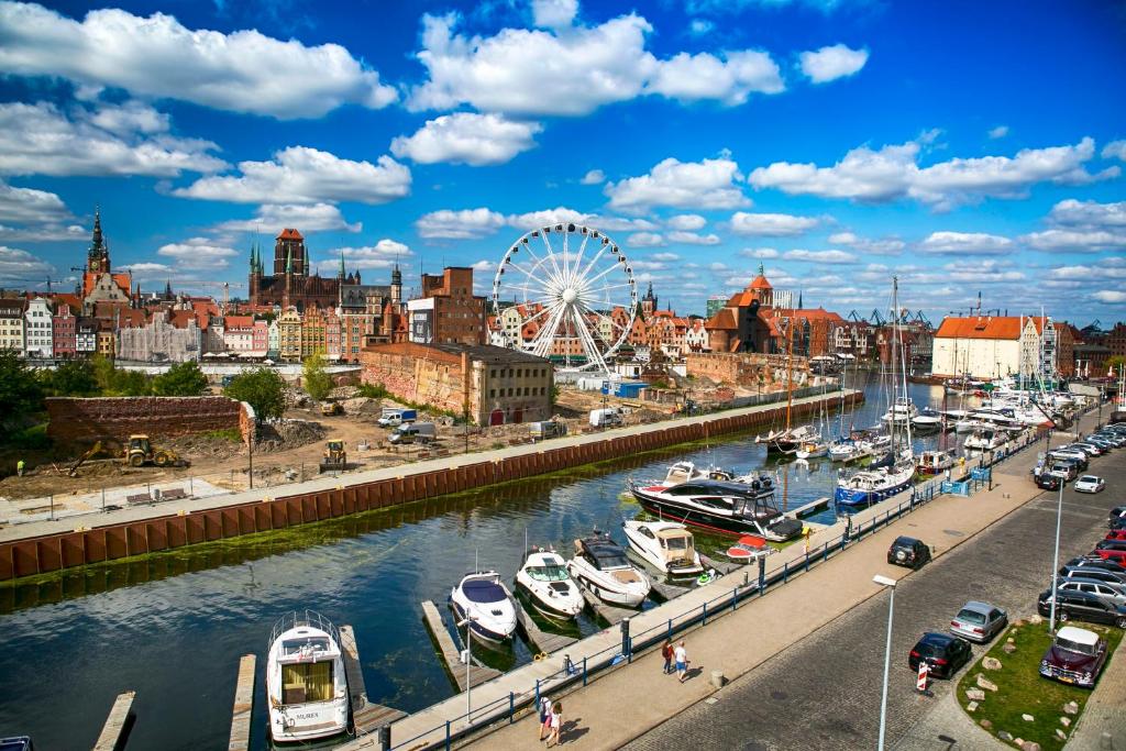 Vista general de Gdansk o vista desde el departamento