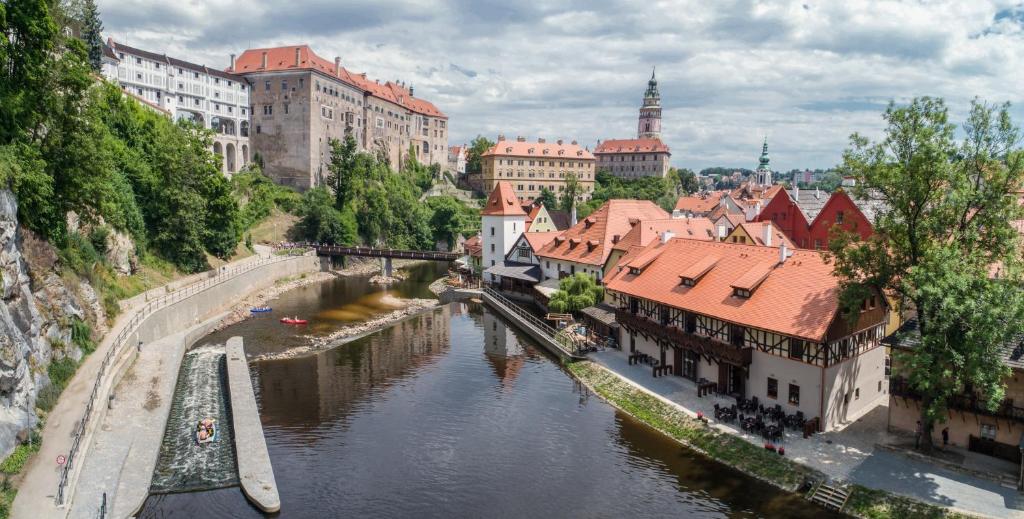 Pogled na grad 'Český Krumlov' ili pogled na grad iz hotela