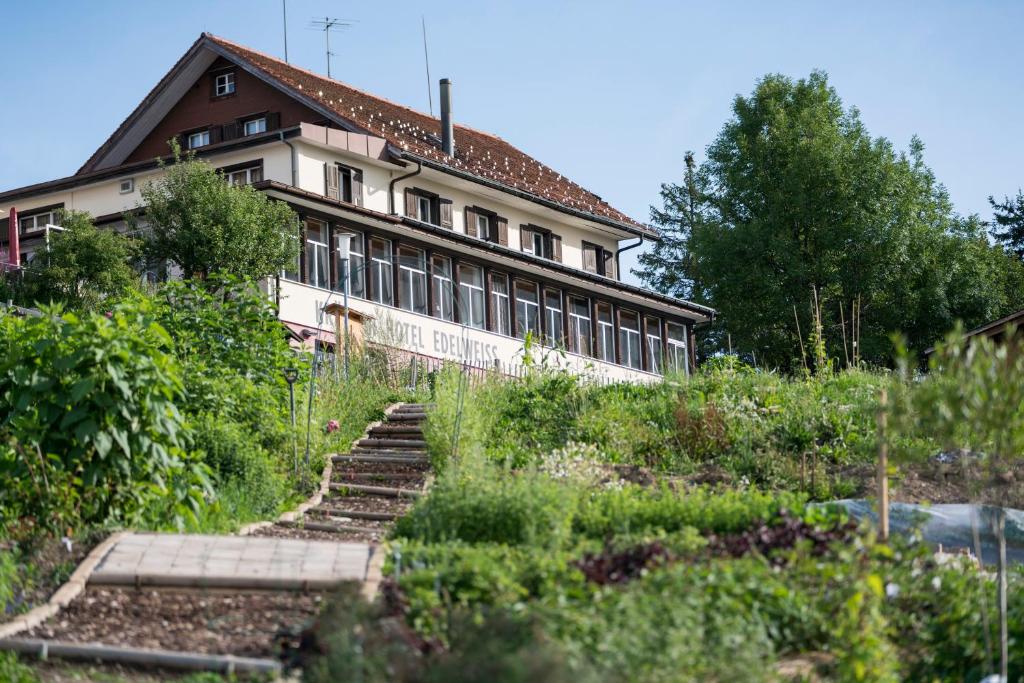 Dārzs pie naktsmītnes Kräuterhotel Edelweiss