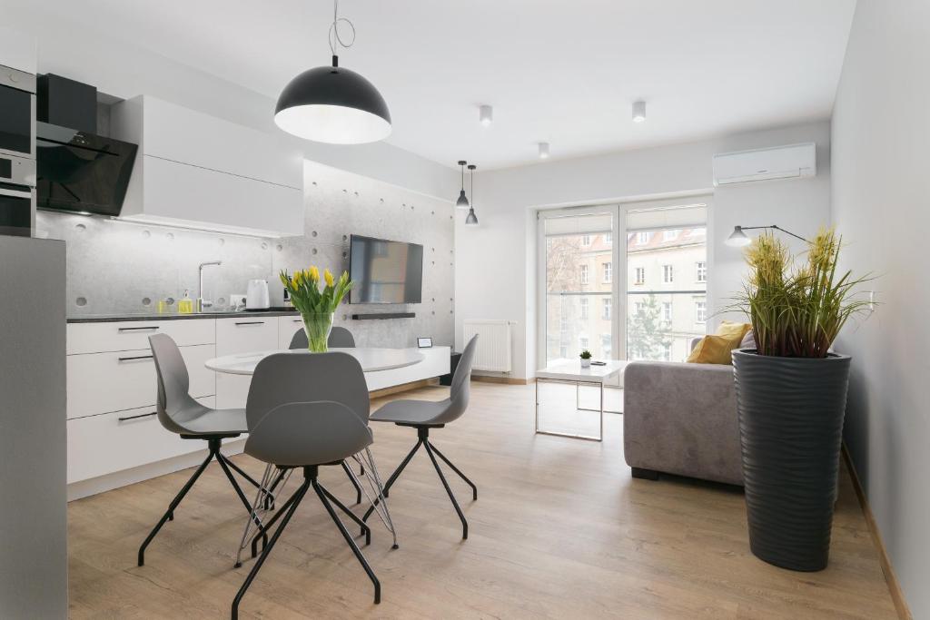 A kitchen or kitchenette at Venezia Apartment