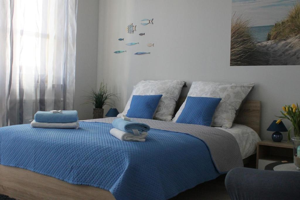 Krevet ili kreveti u jedinici u okviru objekta Maritime Apartment