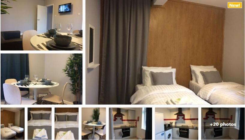 Postel nebo postele na pokoji v ubytování TW4 Apartments – Hounslow