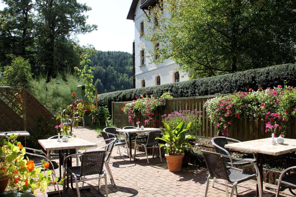 Zahrada ubytování Hotel-Garni Elbgarten Bad Schandau