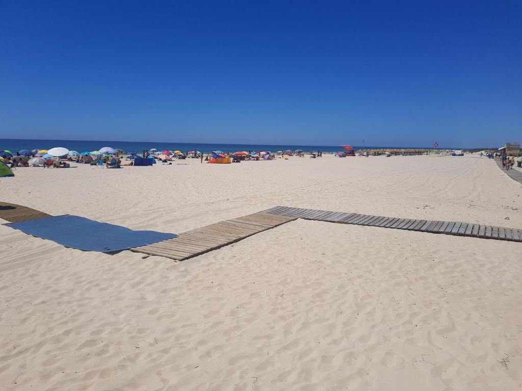 Uma praia perto da casa de temporada