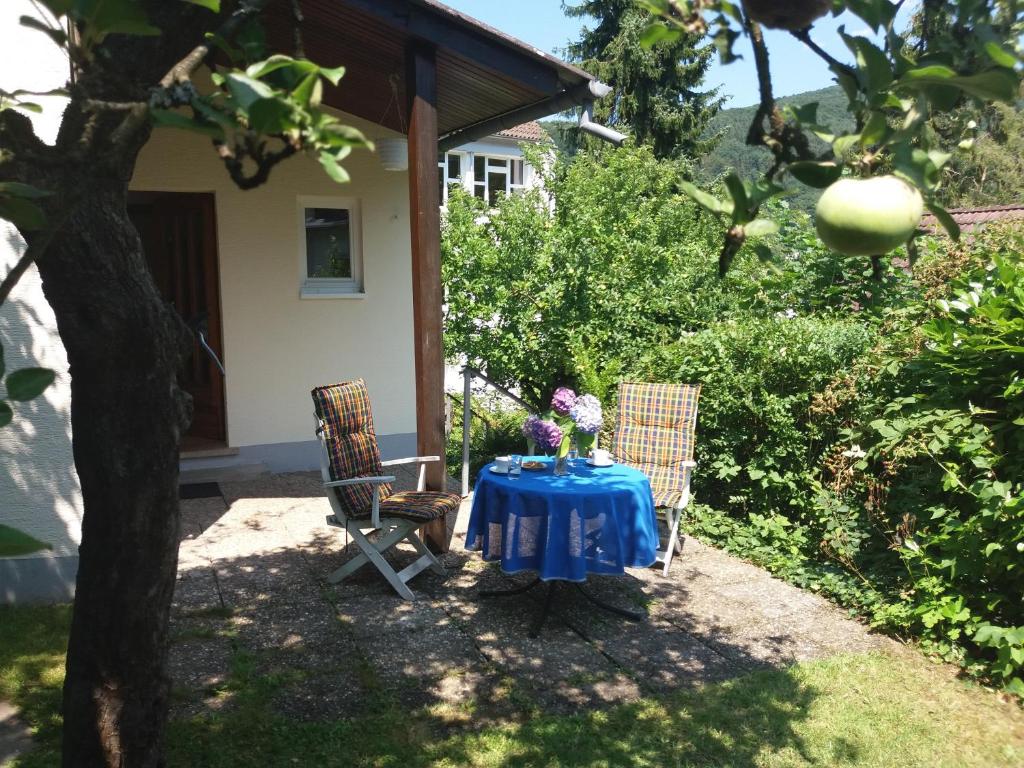 A garden outside Ferienhaus Baederleiblick