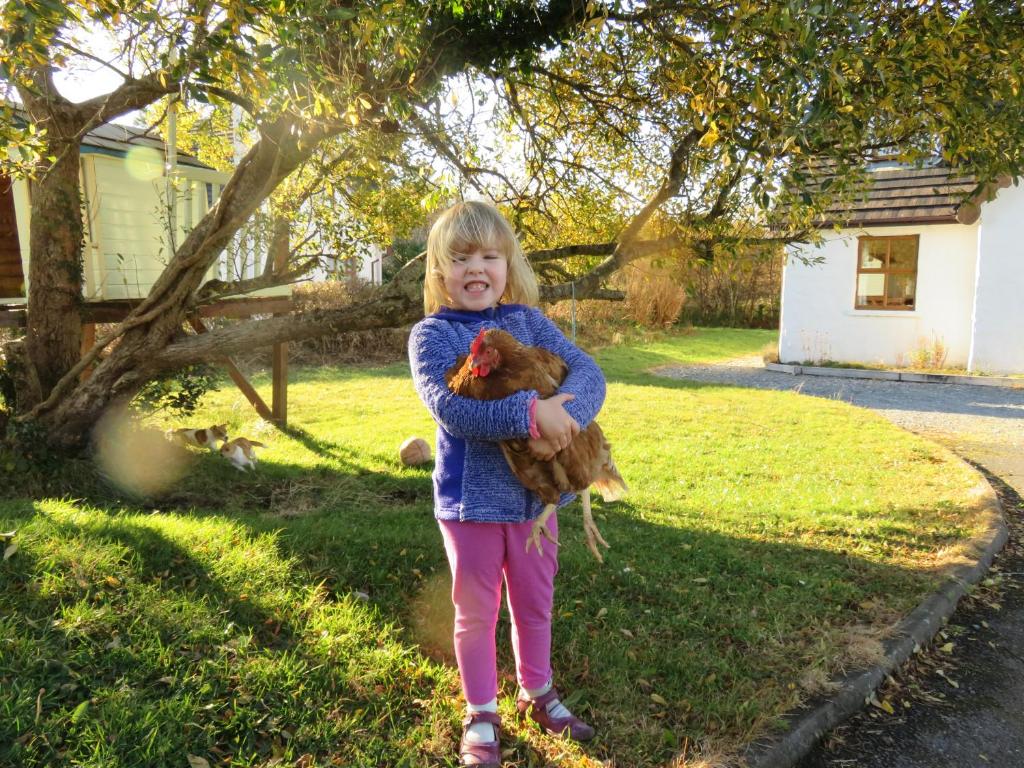 Anak-anak yang menginap di Heatherhill Farm Cottage in Letterfrack beside Connemara National Park